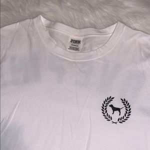 Pink crop top long sleeve